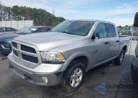 2016 Ram 1500 Outdoorsman z USA, uszkodzony, nr VIN 1C6RR7LG4GS106598